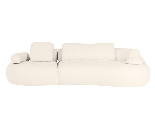 Sof&aacute; Laguna by Elle - Lateral Direta Estendida Boucle Off White VII - image 0