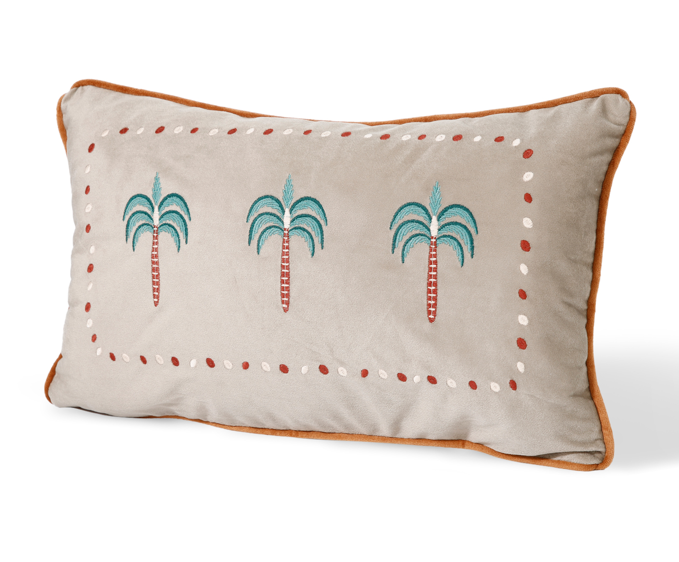 Capa de Almofada Bordada com Tassels Oasis Bege image number 3