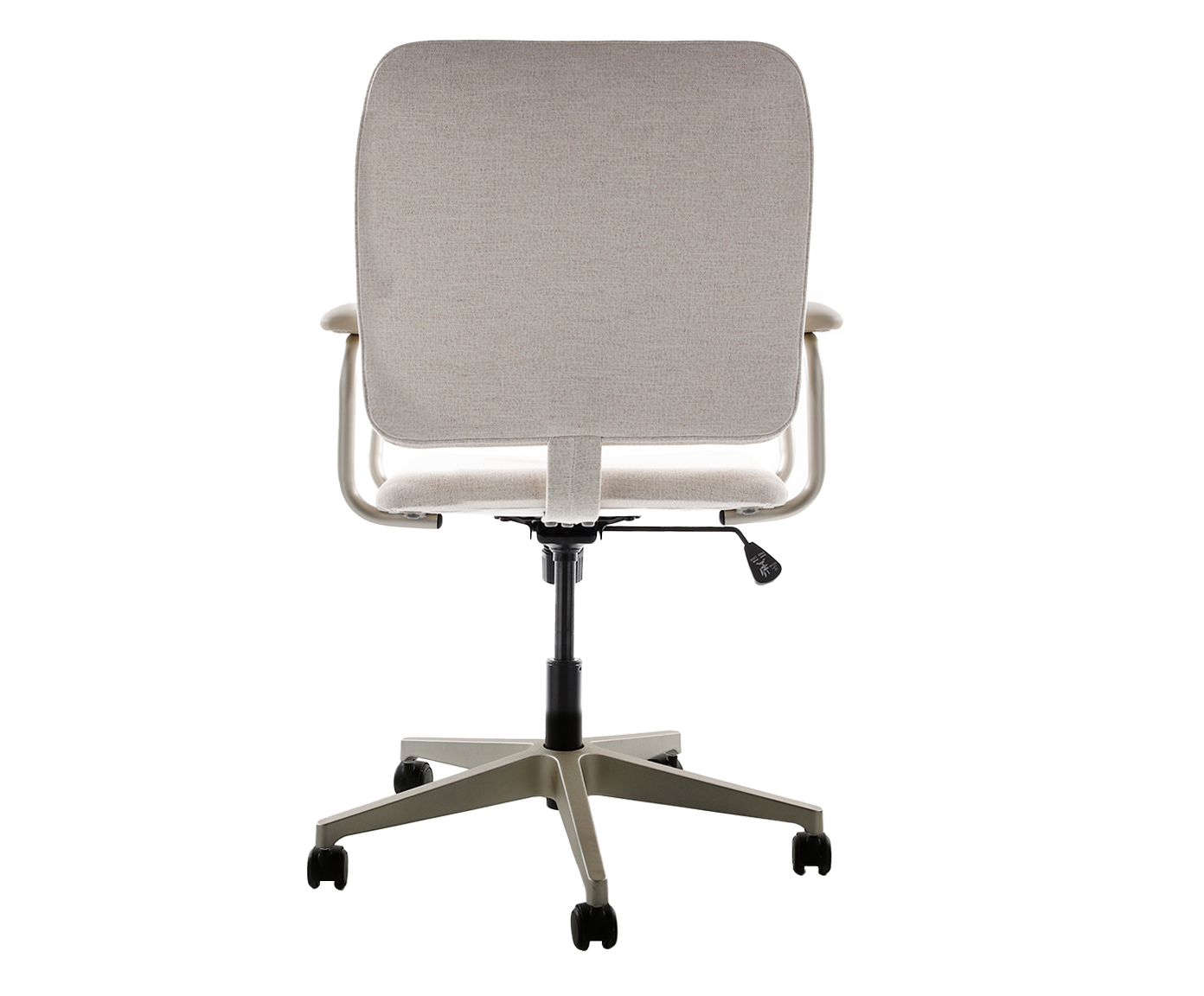 Cadeira Office Chicago Bege com P&eacute;s Ouro Branco image number 4