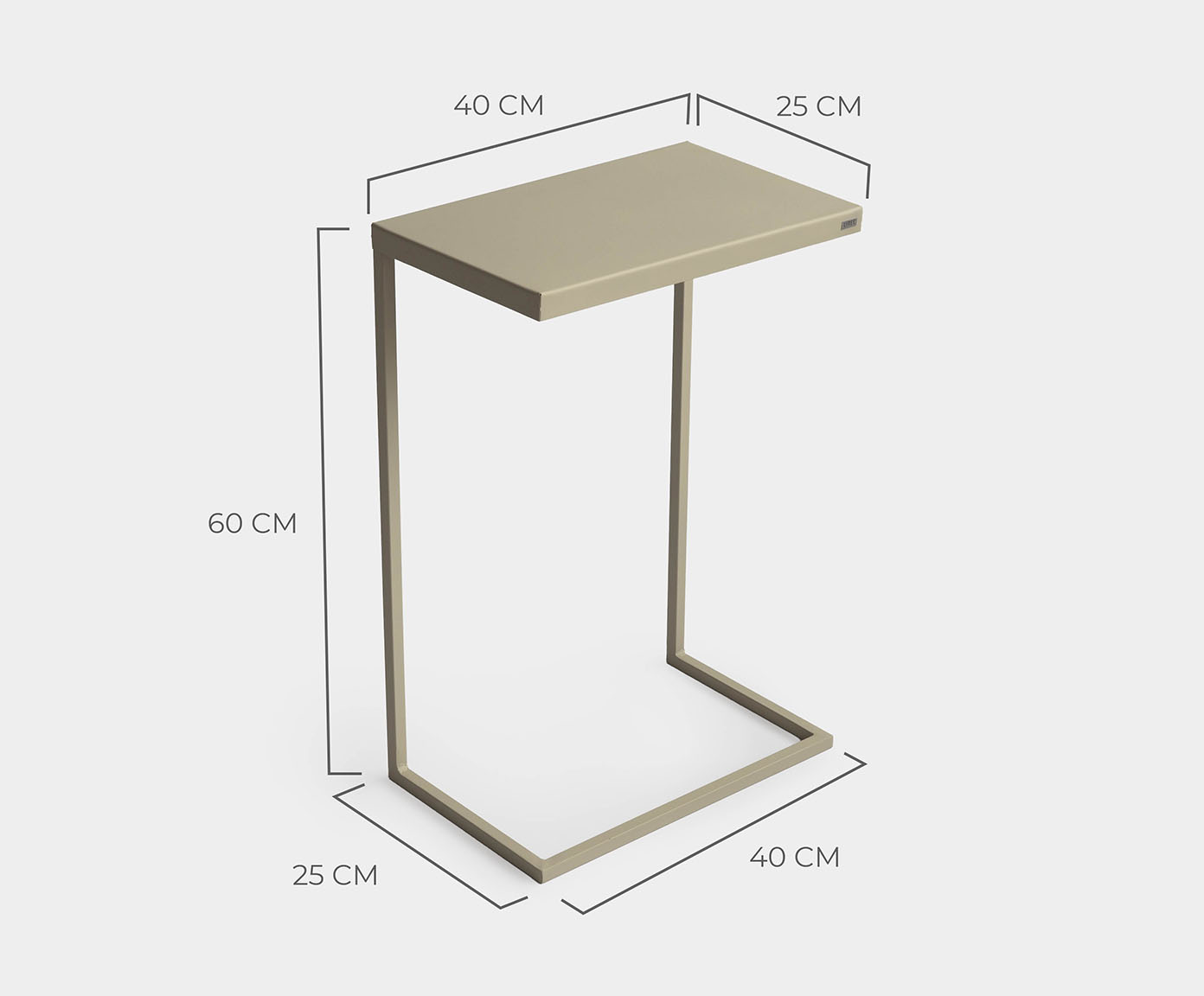 Mesa de Apoio Wire Taupe - image 1