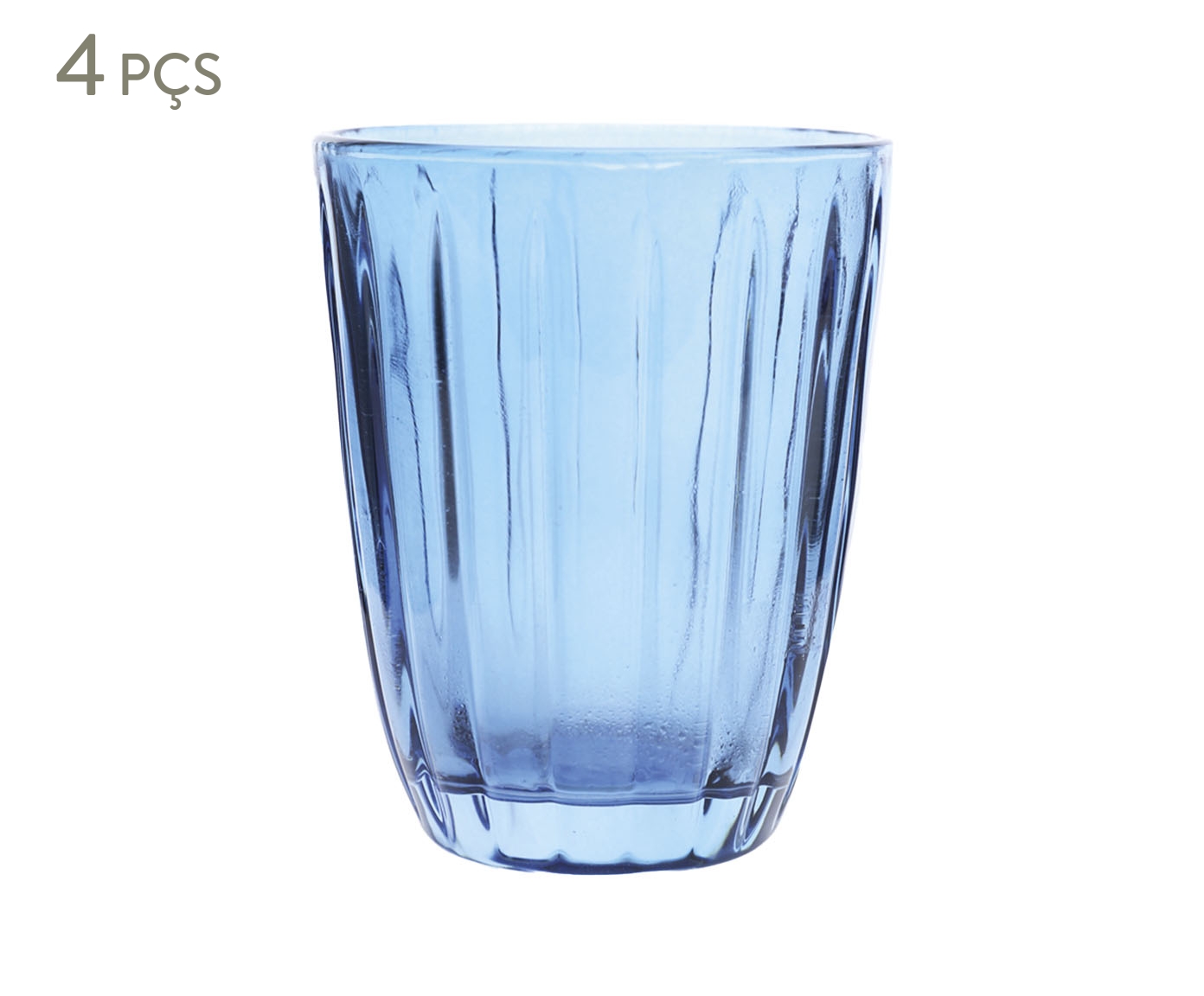 Jogo de Copos Baixos Lines Azul - 220ml - image 0