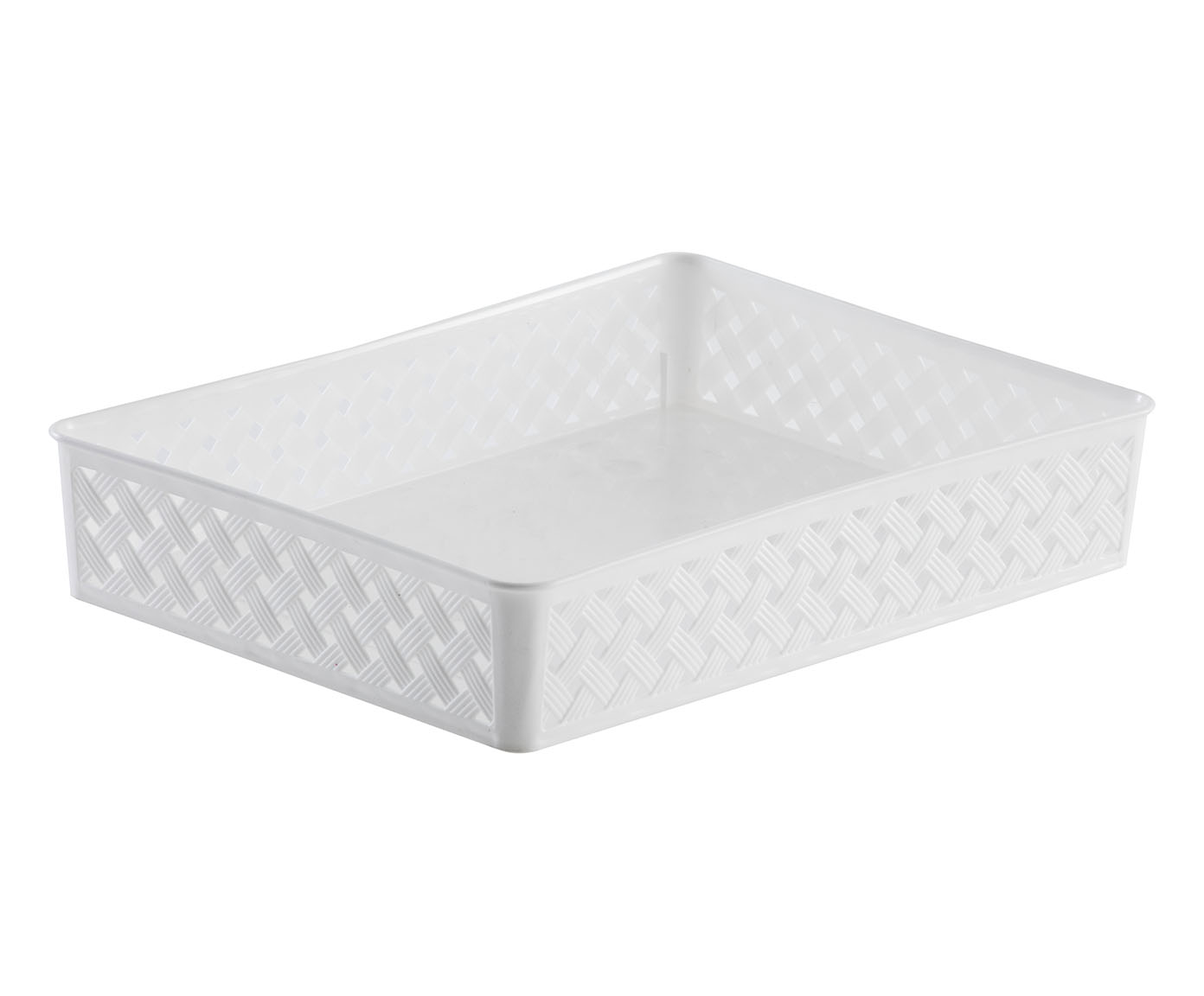 Cesto Organizador Rattan Branco image number 0
