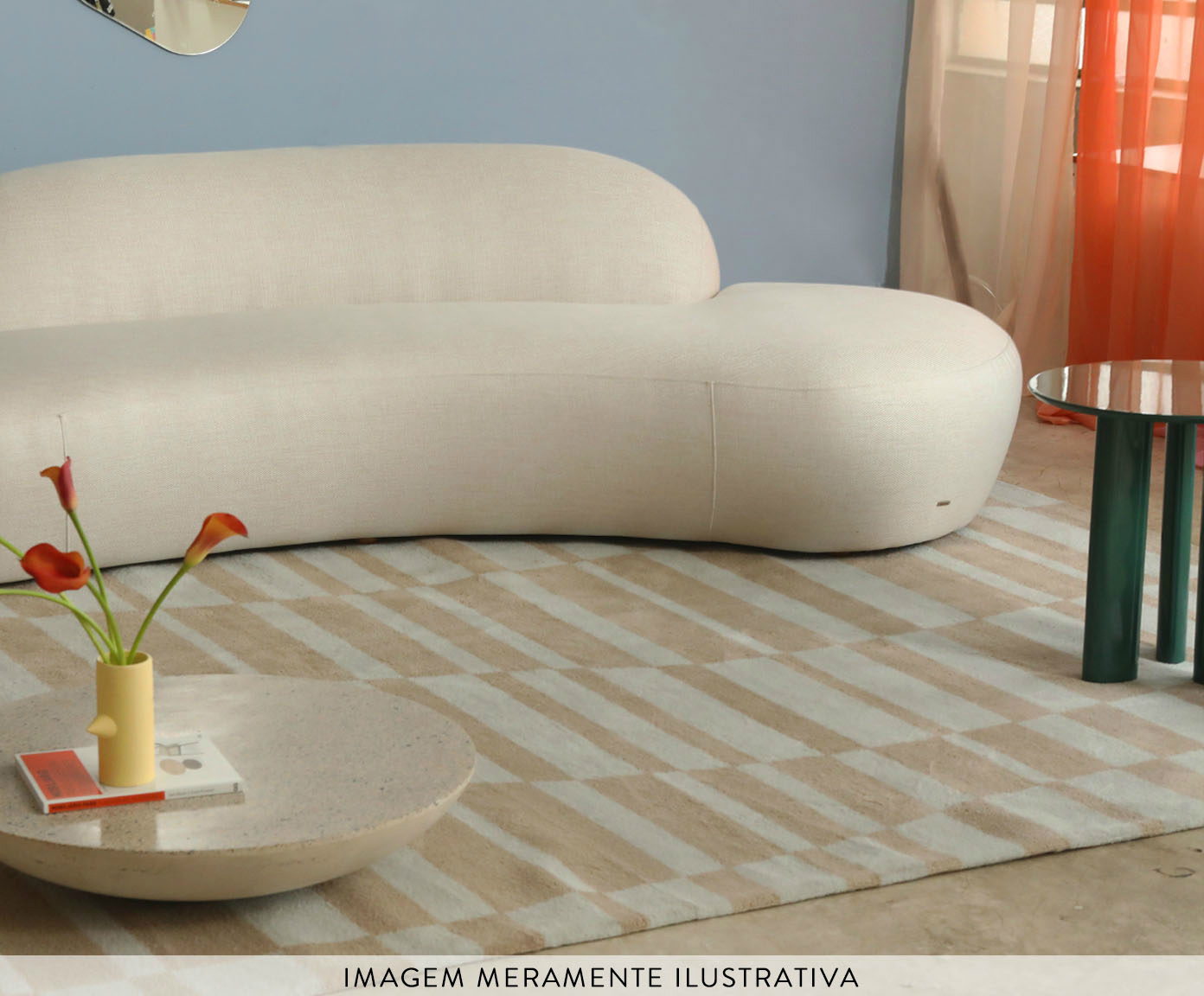 Mesa Lateral Redonda Brilho Off-White image number 5