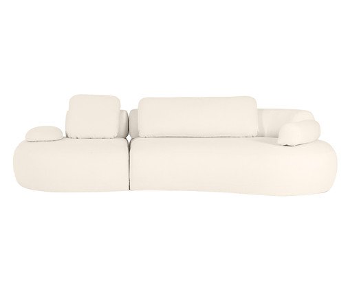 Sof&aacute; Laguna by Elle - Lateral Direta Estendida Boucle Off White VII image number 5