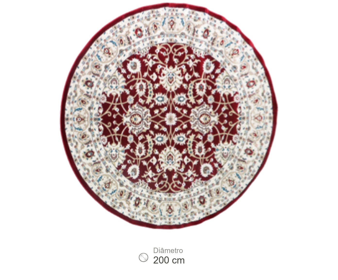 Tapete Kazim Red Redondo - image 1