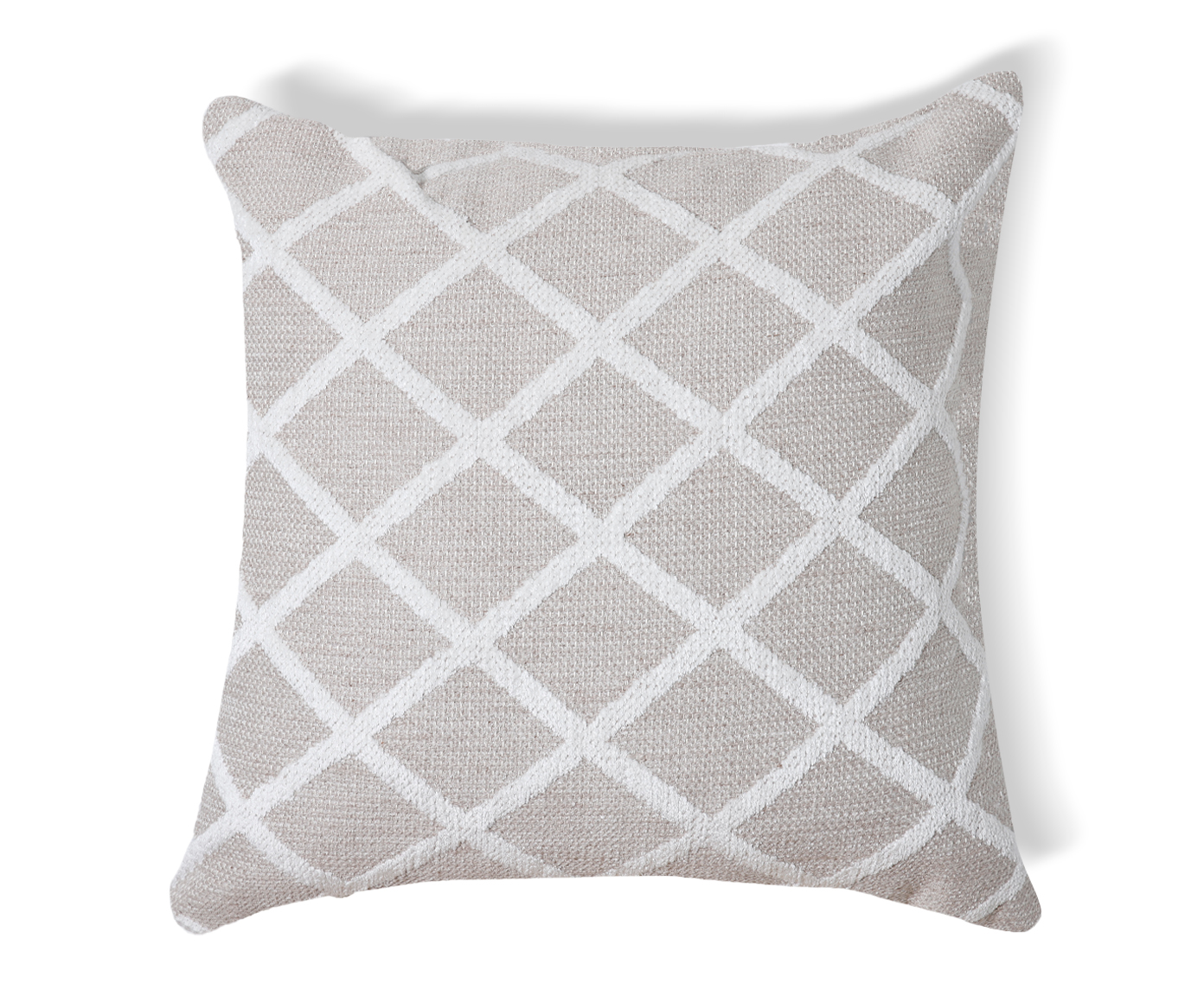 Capa de Almofada Jacquard Losango Relevo Tassel - image 0