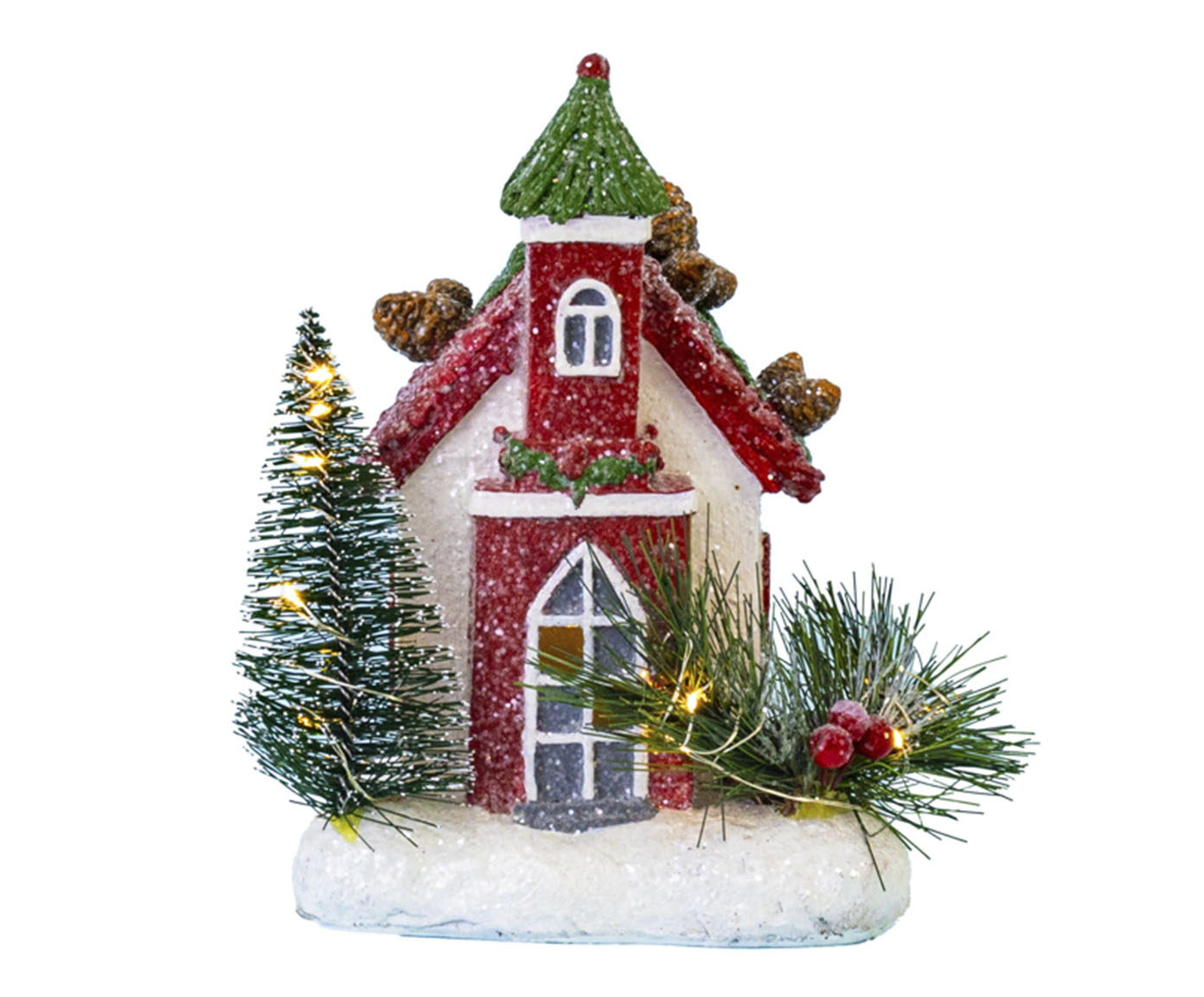 Casa Cen&aacute;rio de Natal com Led em Resina - image 0