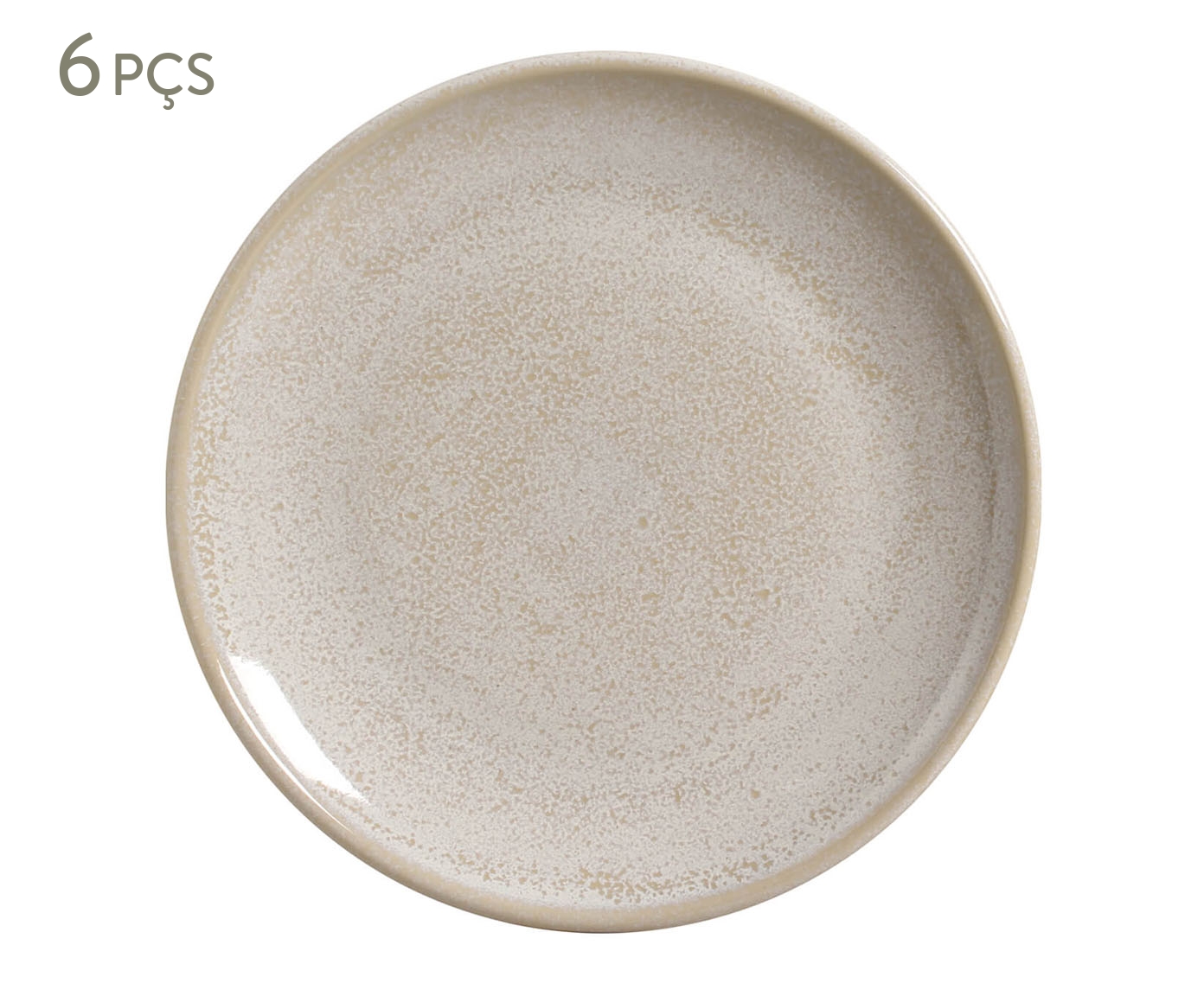 Jogo de Pratos para Sobremesa Coup Stoneware Latte Cru - image 0