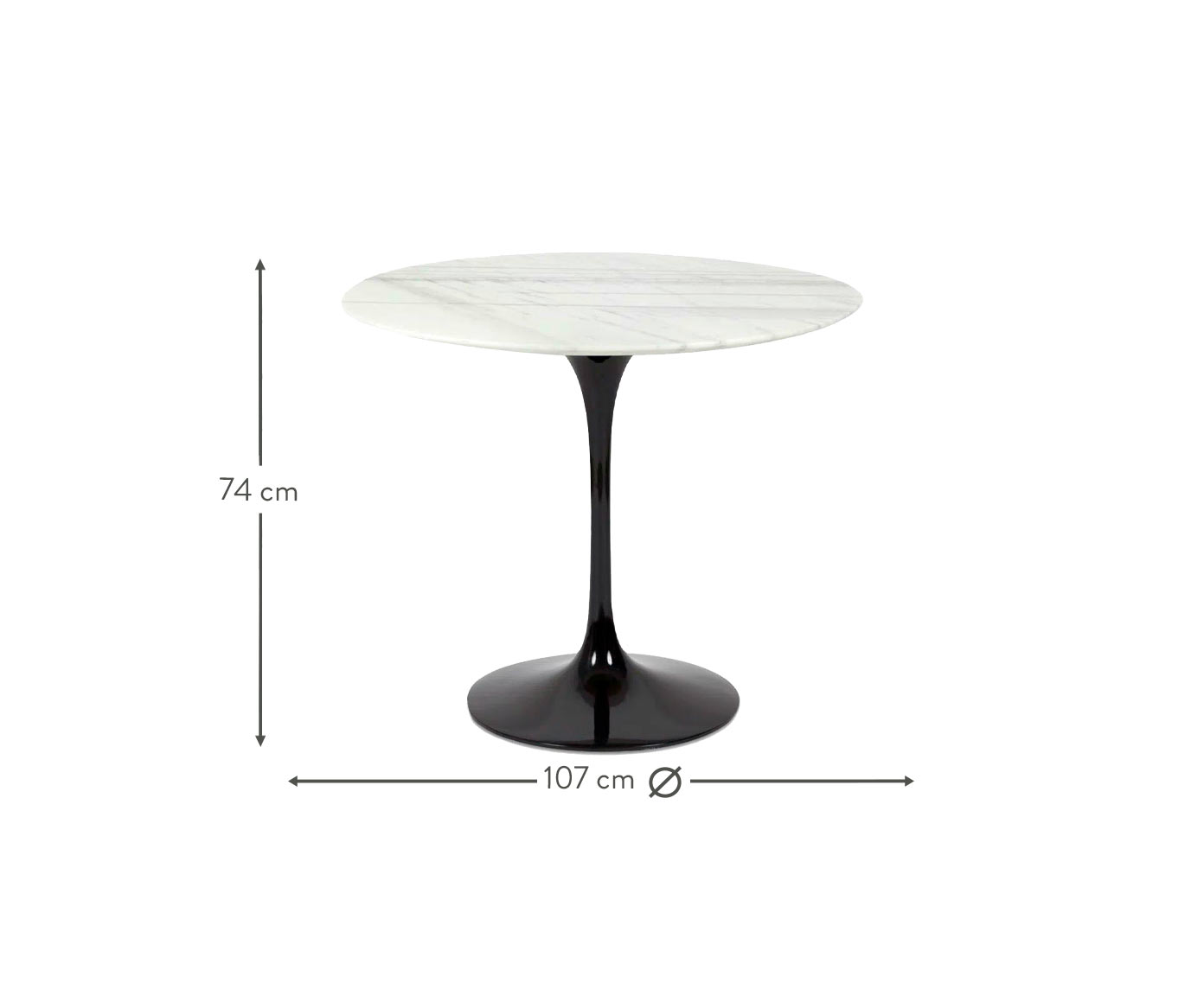 Mesa Saarinen Redonda Espirito Santo Base Preta image number 3