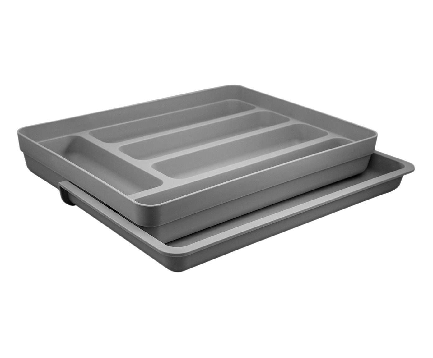 Organizador de Talheres com Extensor Logic Cinza Escuro - image 0
