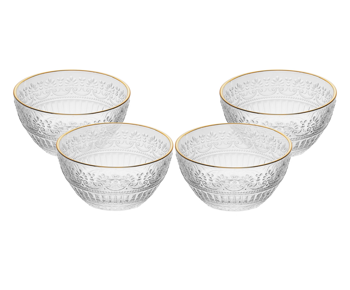 Jogo de Bowls com Fio Dourado Mauve image number 3