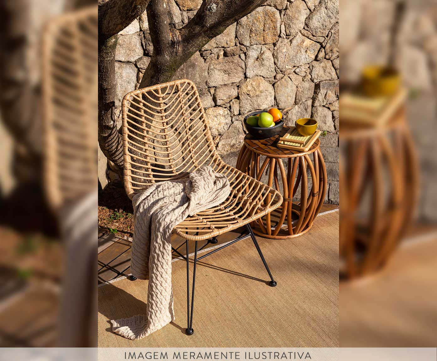 Garden Seat em Couro Dan image number 5