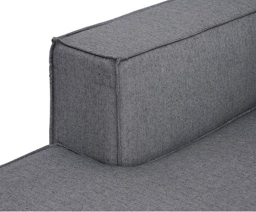 Sof&aacute; M&oacute;dulo Chaise Esquerdo Mensa Cinza Claro image number 4
