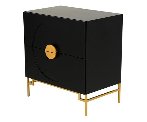 C&ocirc;moda Cerchio D'Oro - Preto image number 2