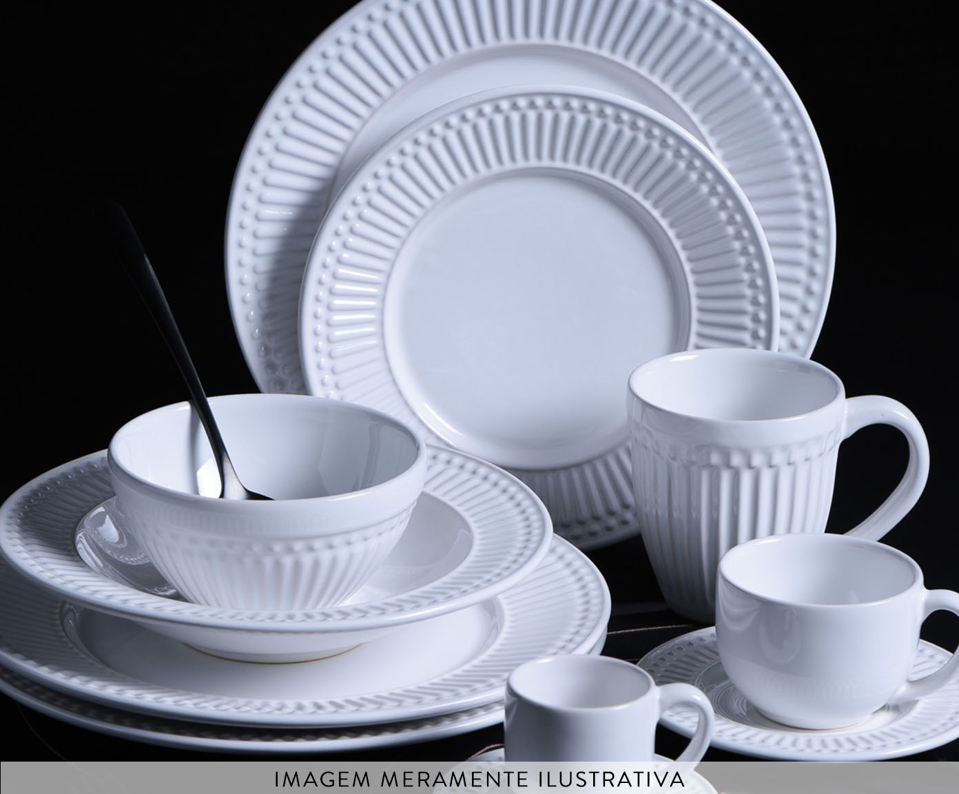Aparelho de Jantar Roma Branco image number 3