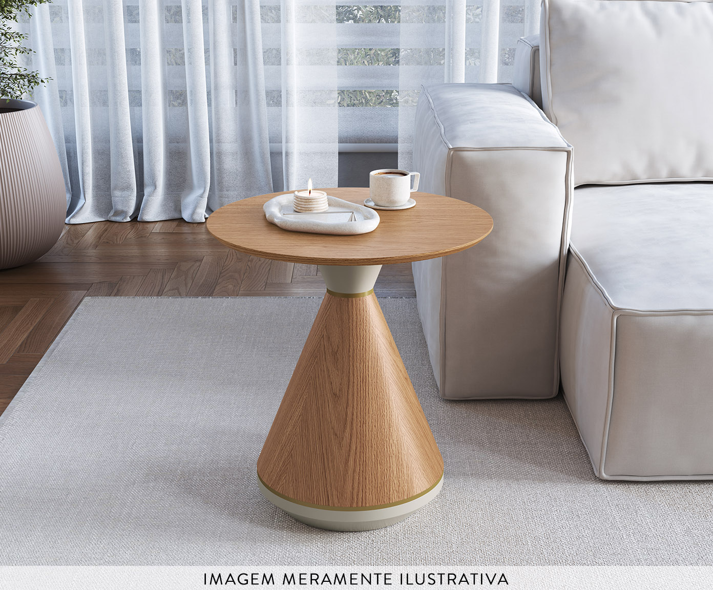 Mesa Lateral Toscana Carvalho image number 3