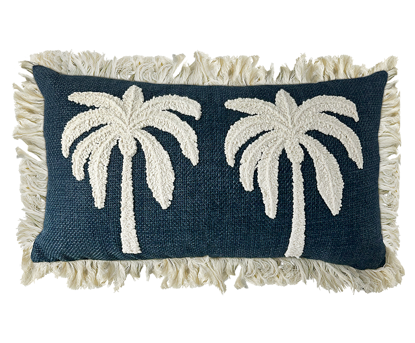 Almofada Linho Jeans Boucle Cru Coqueiros - image 0