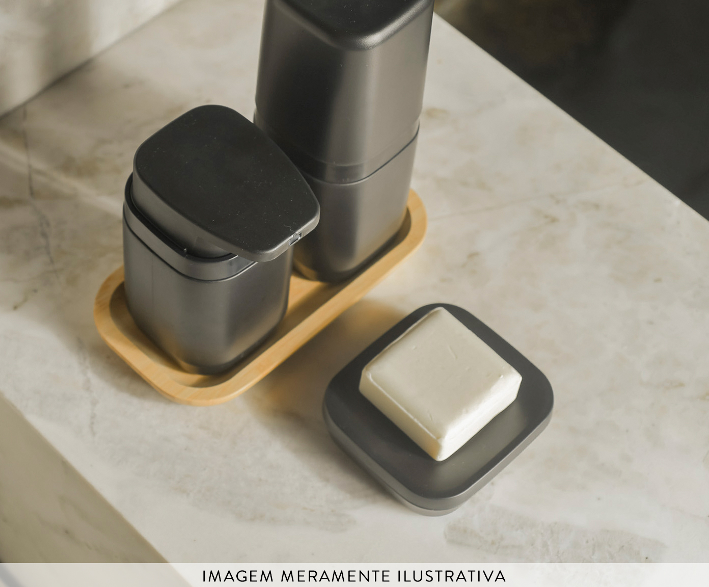 Saboneteira Aura Preto - image 1