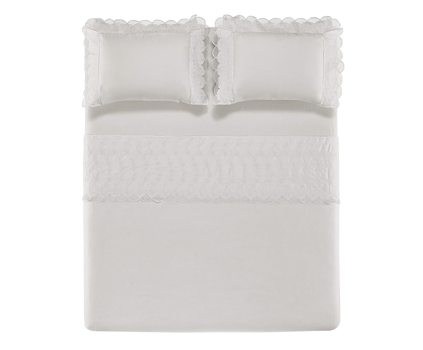 Jogo de Len&ccedil;ol Edelweiss Branco 300 Fios - image 1