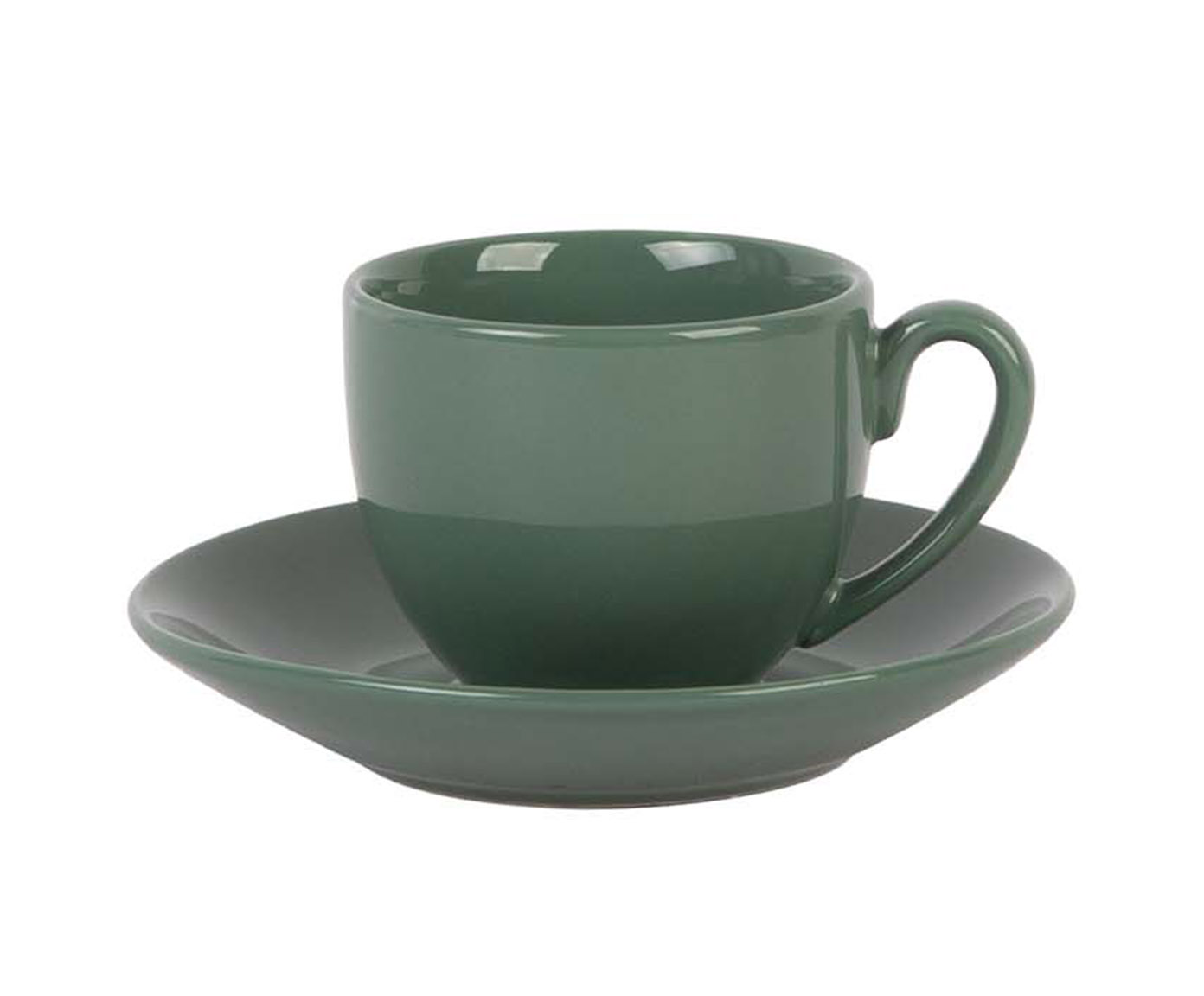 Xicara e Pires Para Caf&eacute; Mix And Match em Porcelana Verde Salvia - image 0