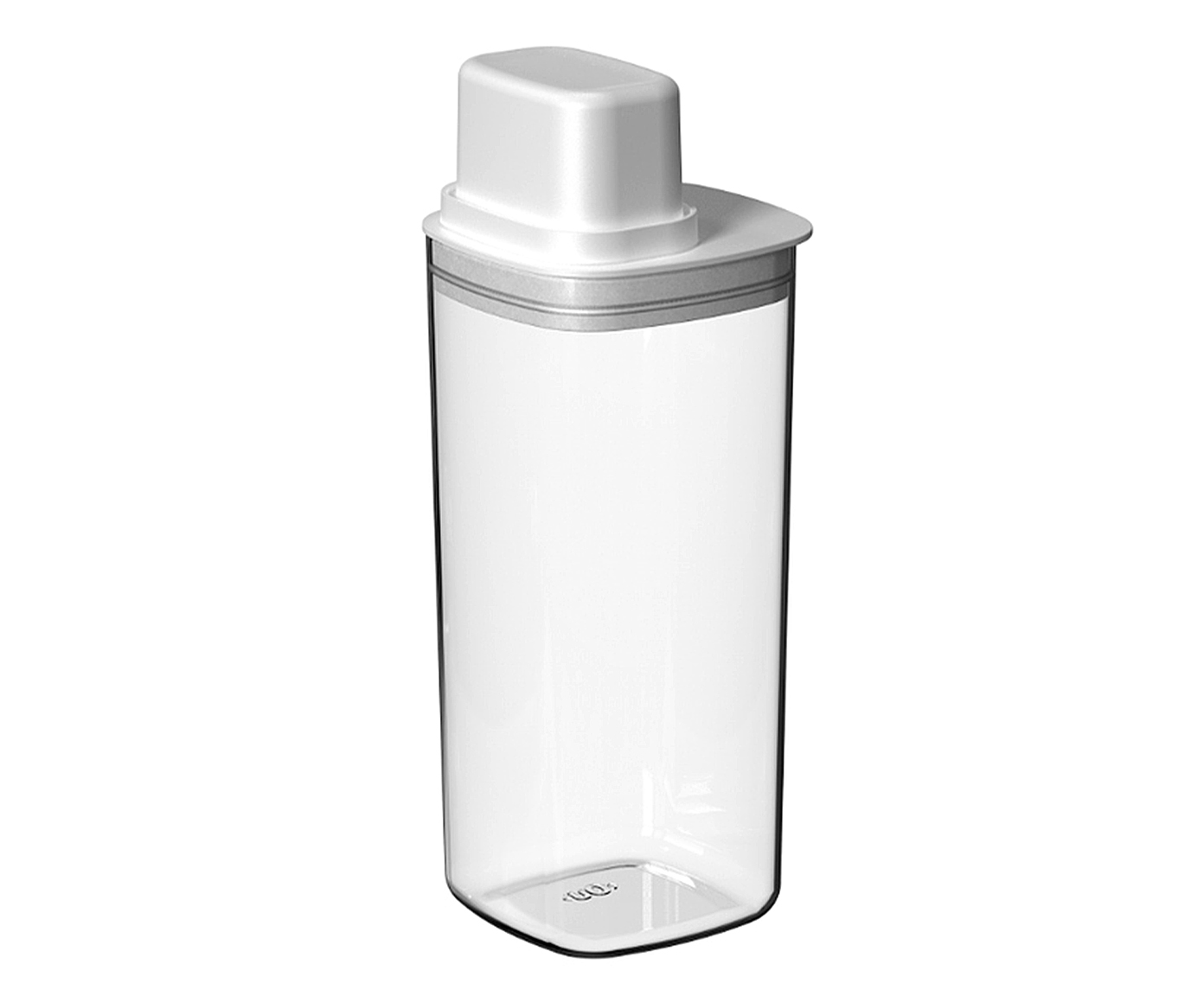 Pote Herm&eacute;tico com Medidor Drop Fechado Branco - image 0