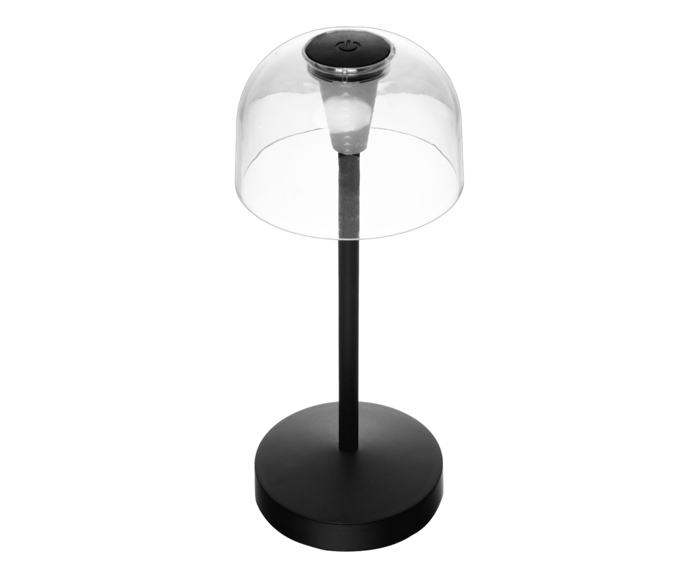 Lumin&aacute;ria de Mesa Recarreg&aacute;vel em Led &Iacute;ris Preta Metal - image 1