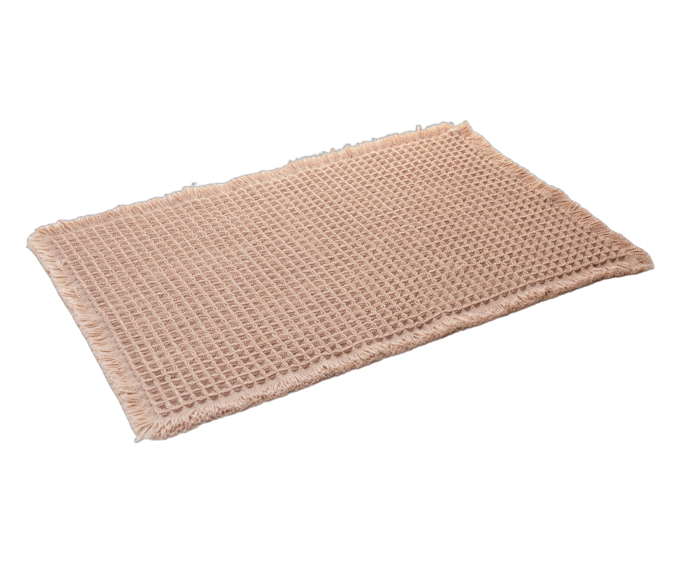 Tapete para Banheiro Waffle Chenille Bege - image 1