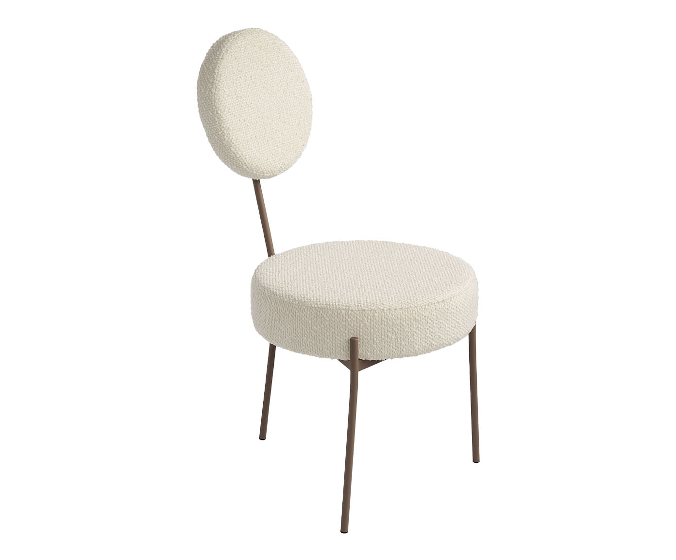 Cadeira Malmo - Boucl&eacute; Marrom - image 0