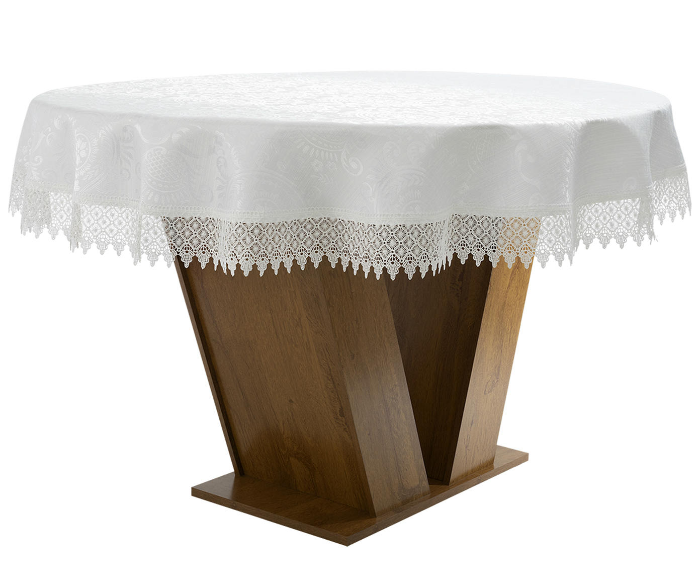 Toalha de Mesa Redonda Helm Off-White - image 1