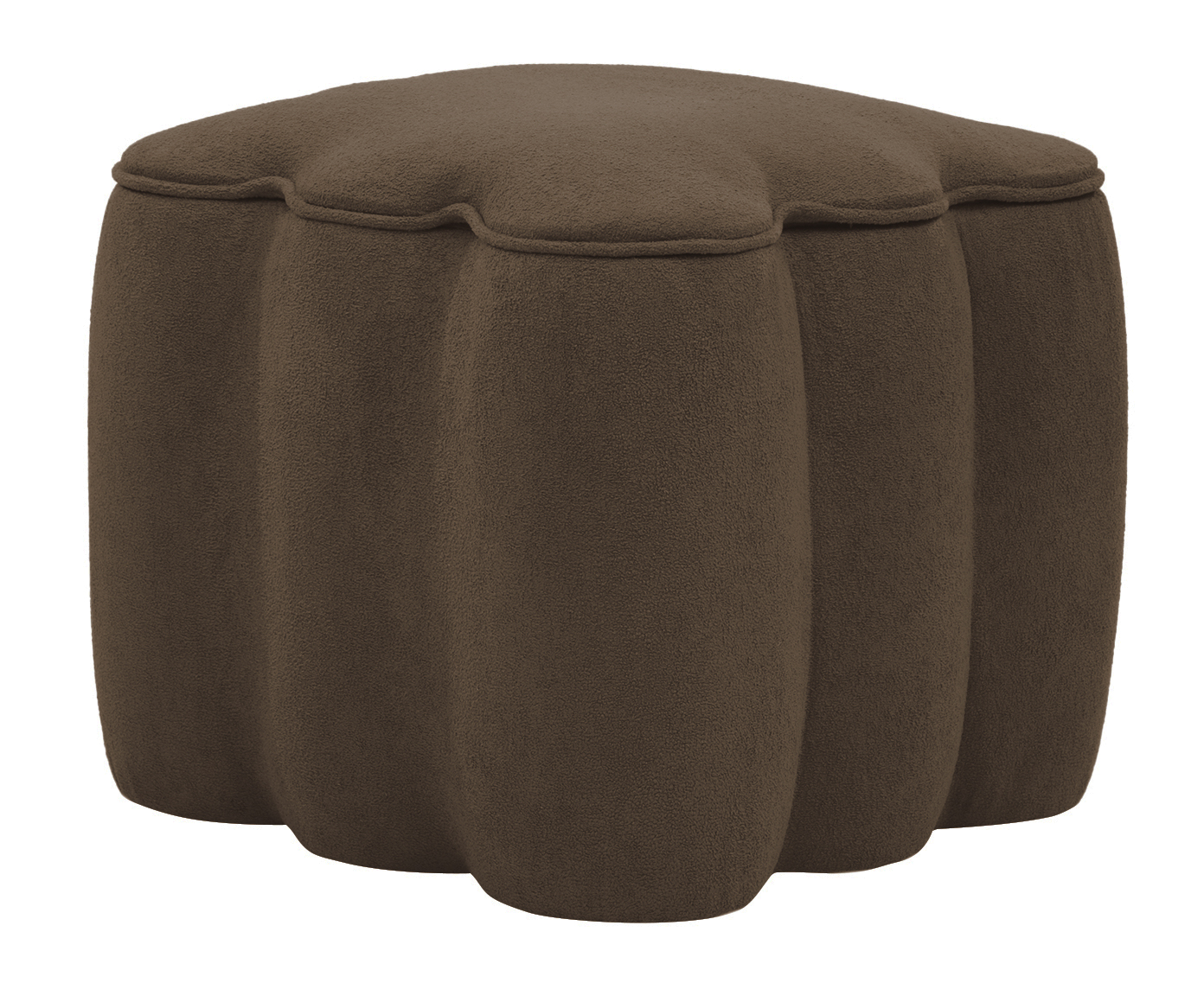 Puff Quadrado Boucle Pitanga Canela image number 5