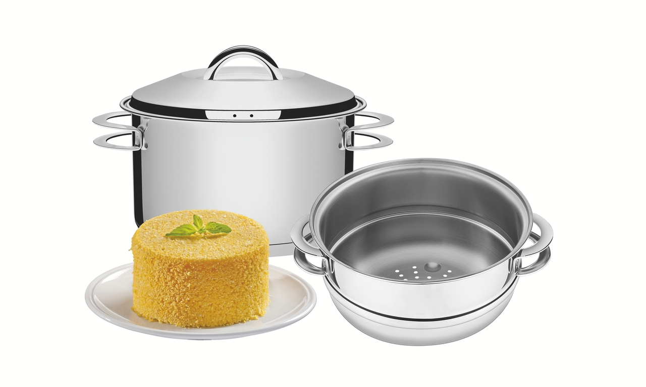 Cuscuzeira em Inox Acqua Prata - image 1