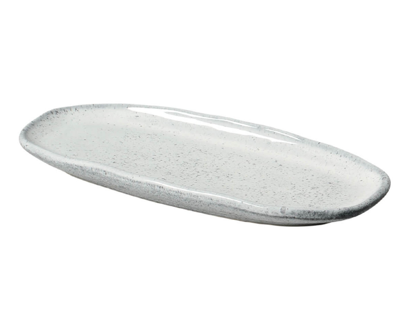 Jogo de Travessas Oval Rasa Pequena Org&acirc;nico Echo Branco - image 1