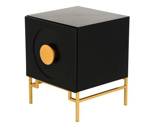 Mesa de Cabeceira Cerchio D'Oro - Preto image number 2