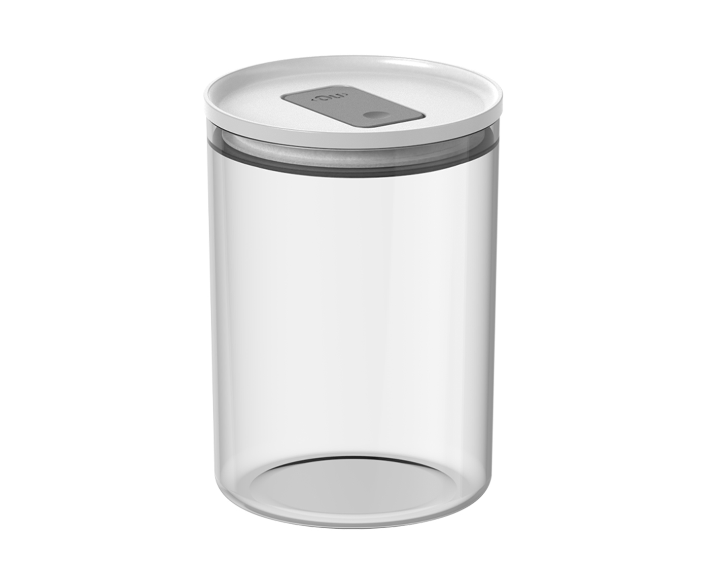 Pote Herm&eacute;tico Redondo Duo Lock Branco Fechado Branco - image 0