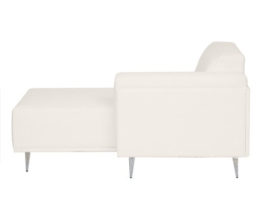 Sof&aacute; Modular com Chaise Esquerda Antonio Ch&aacute; Branco image number 6