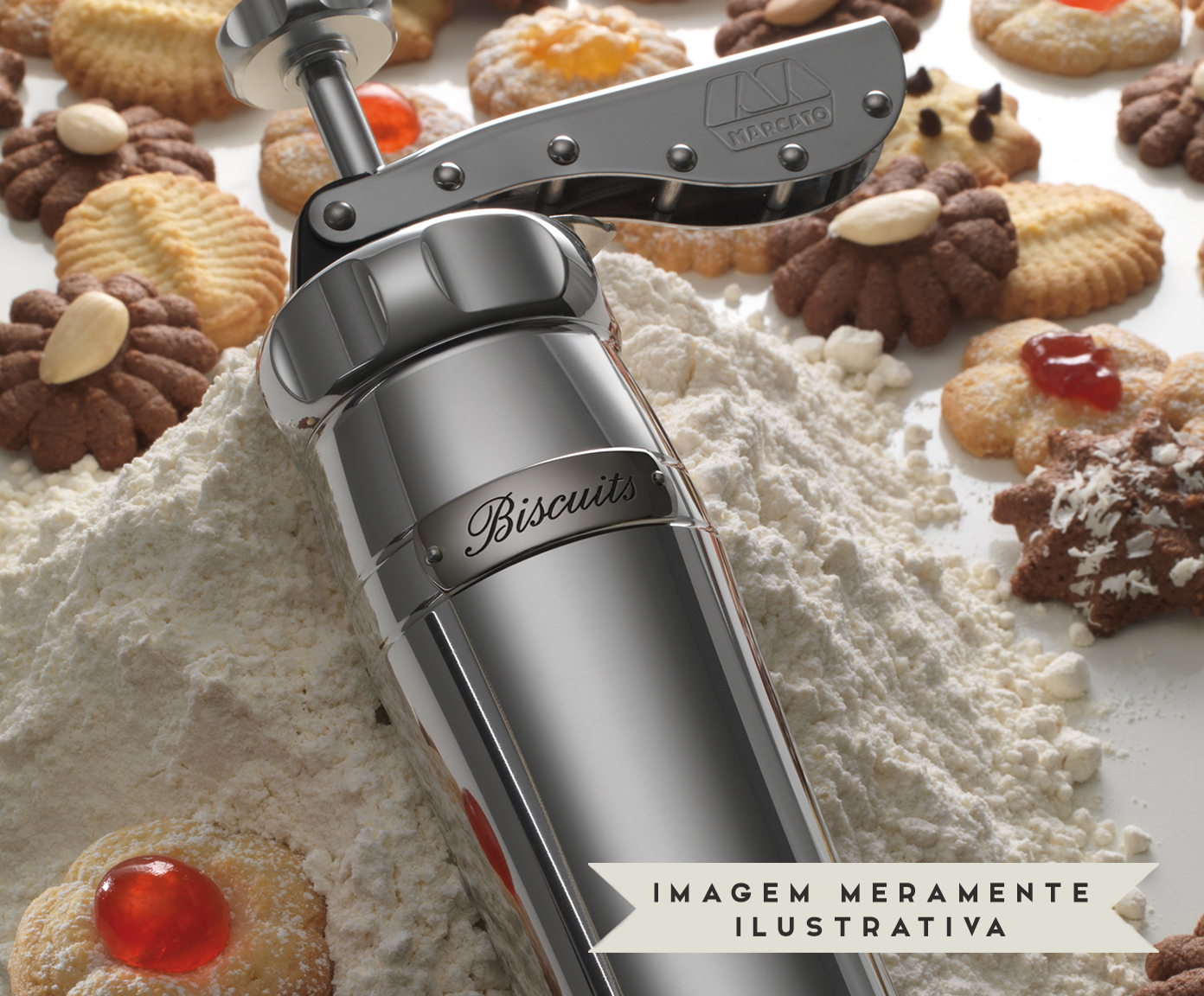 Biscoiteira em Inox Elegance Prateada - image 1