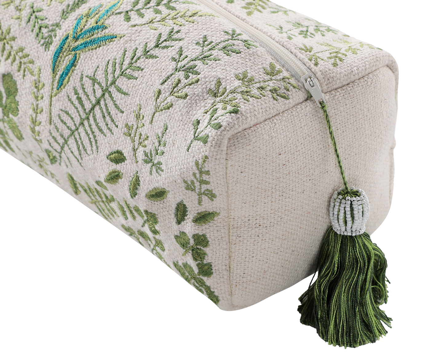 Necessaire Leena Verde e Cru image number 3