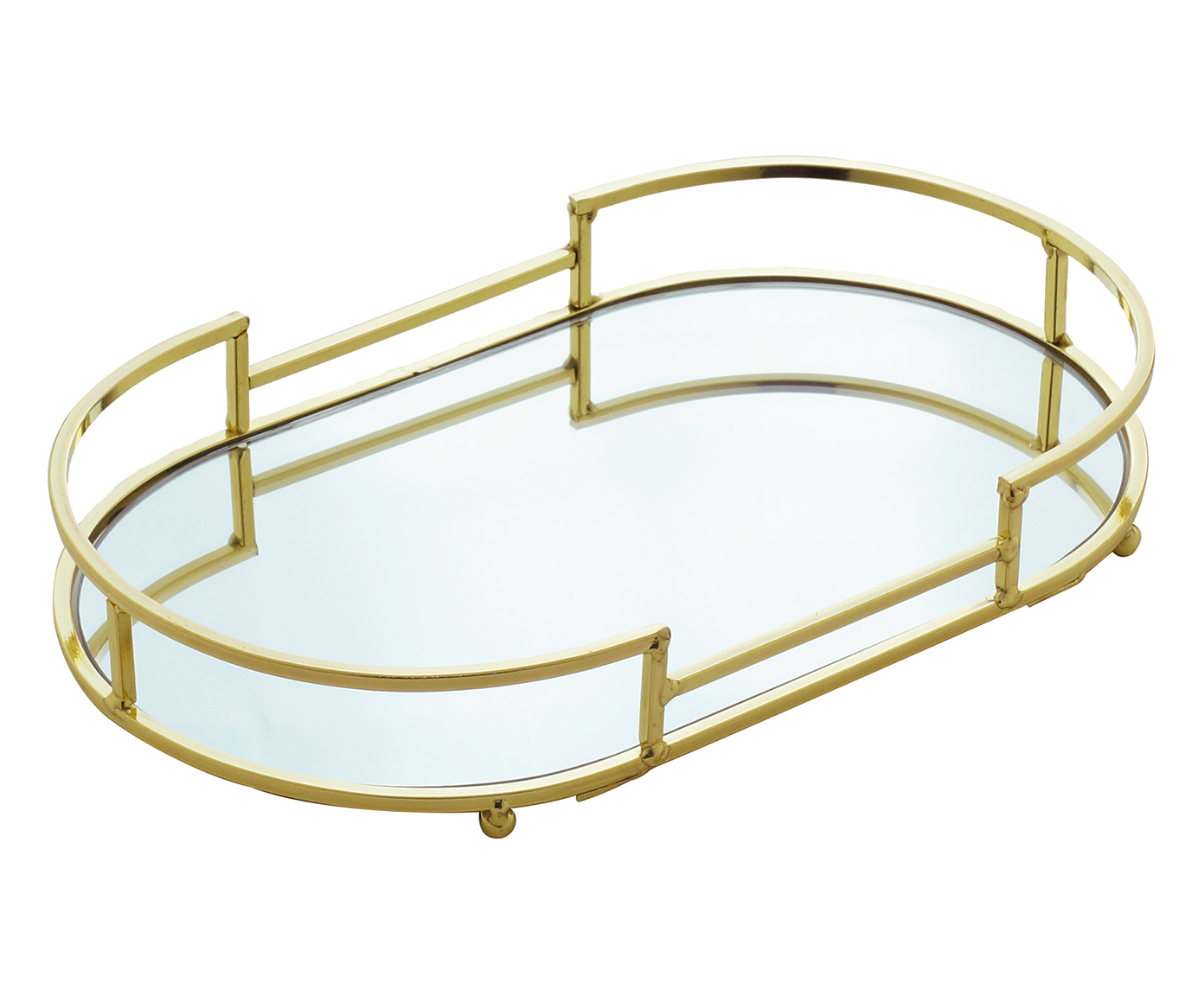 Bandeja Decorativa Karacabey Dourada - image 0