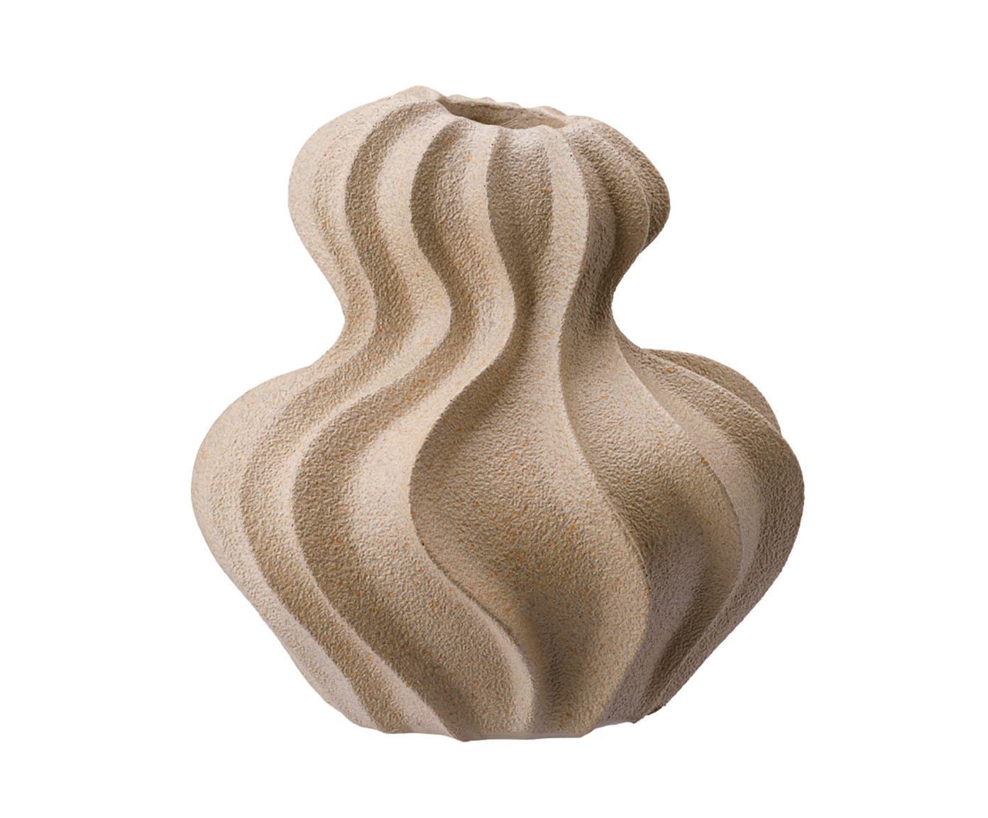 Vaso Cer&ecirc;mico Ondas Bege - image 1