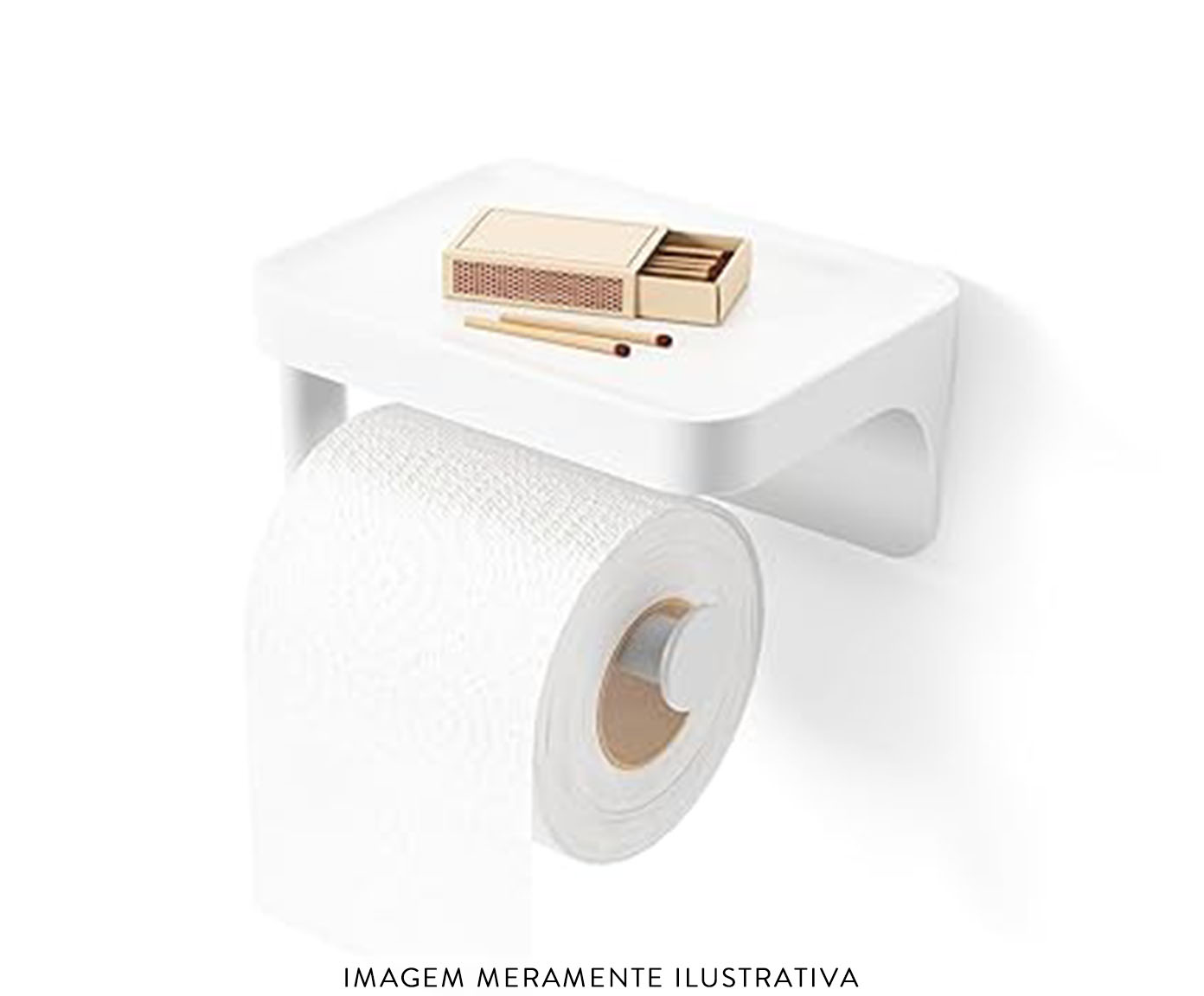 Flex Adhesive Tp Holder Shelf Branco image number 2