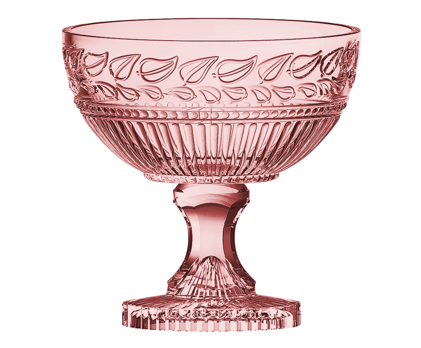 Centro de Mesa com P&eacute; em Cristal Ecol&oacute;gico Republic Rosa - image 0