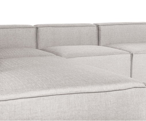Sof&aacute; 5 M&oacute;dulos Chaise e Encosto Parcial Esquerdo Mensa Cinza Escuro image number 4