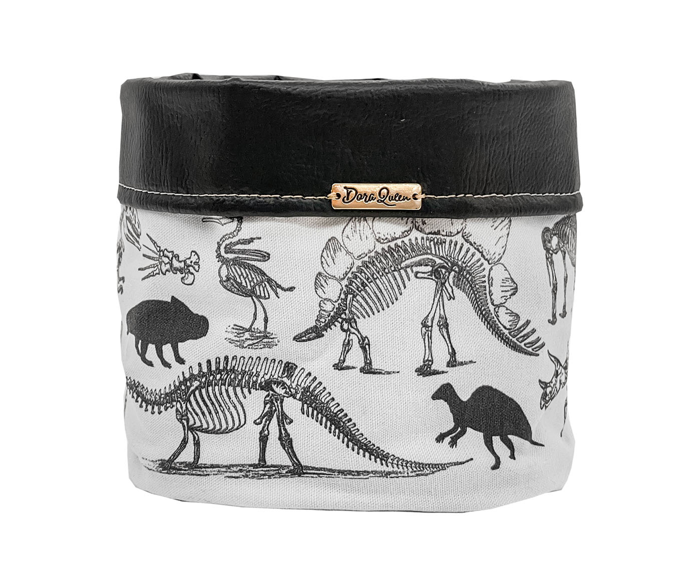 Cachepot Dinossauros Preto e Branco - image 0