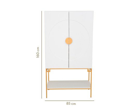 Cristaleira Cerchio D'Oro - Branco image number 9