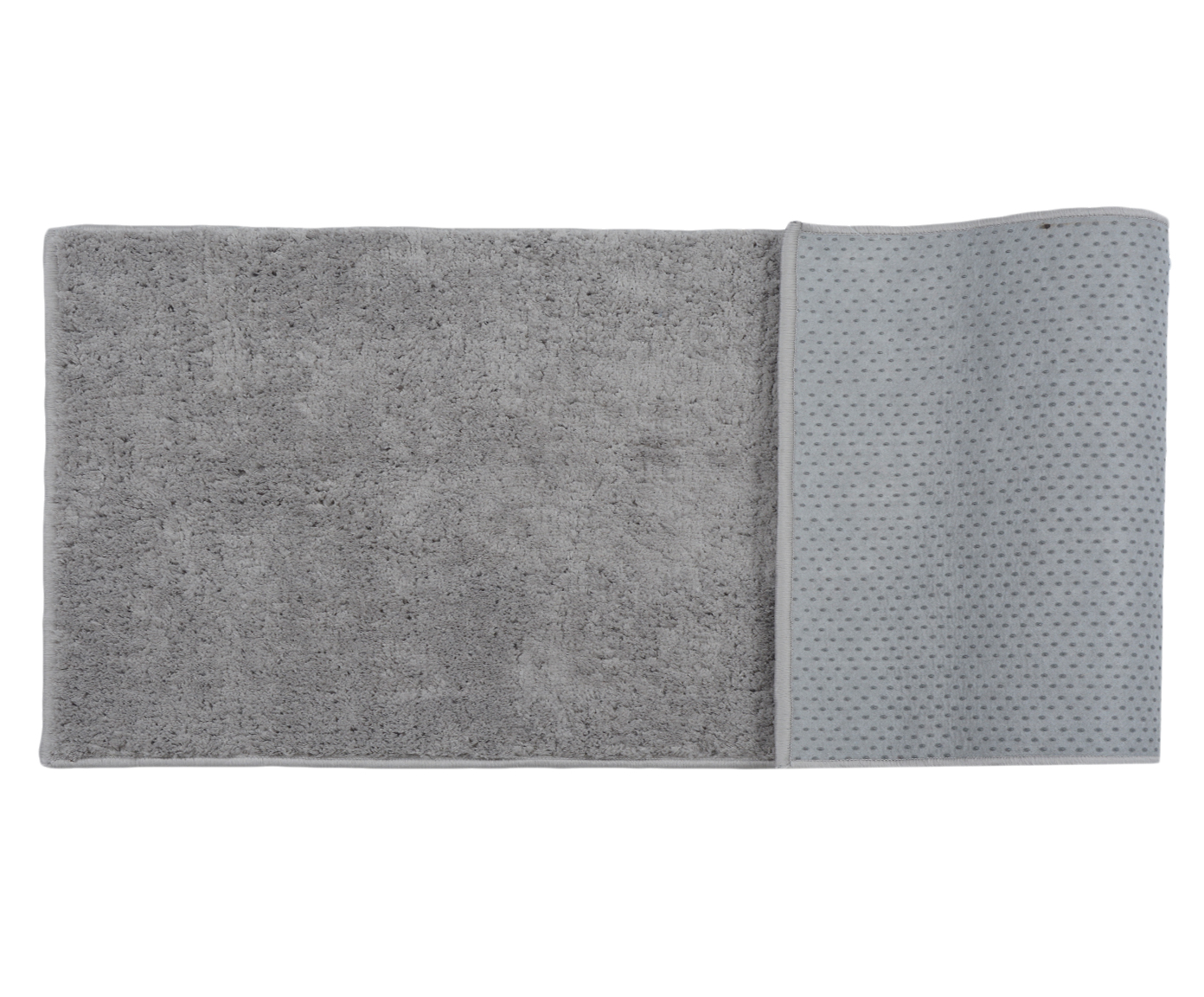 Passadeira Shaggy Beira de Cama Smooth Cinza - image 1