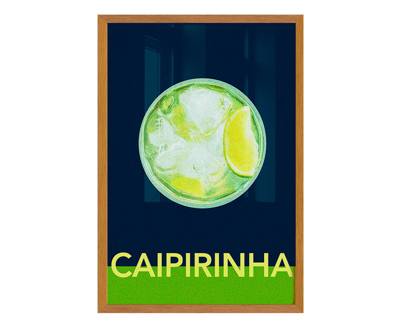 Quadro Caipirinha com Moldura em Madeira - image 1