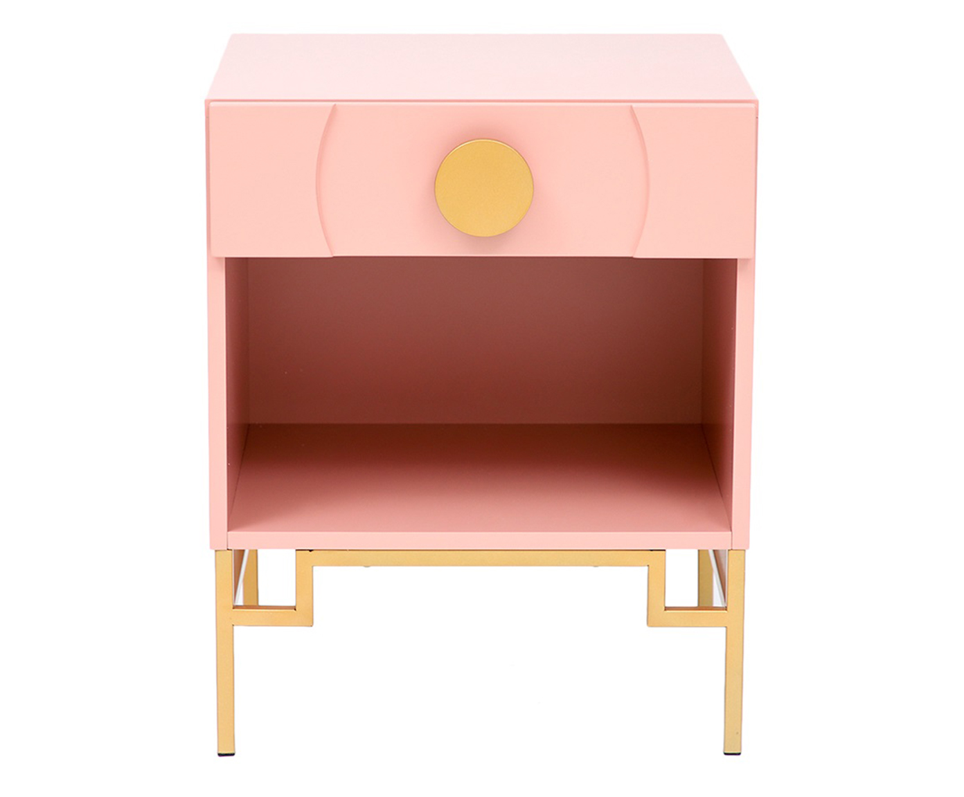 Mesa de Cabeceira Cerchio D'Oro com Nicho Blush - Rosa - image 0