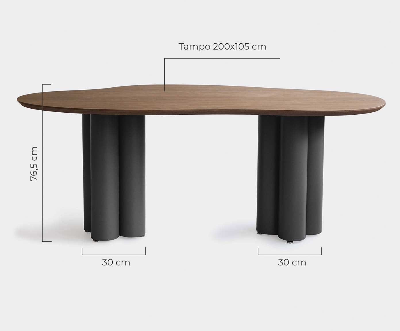 Mesa de Jantar Maxi M&eacute;dia Preto - image 1