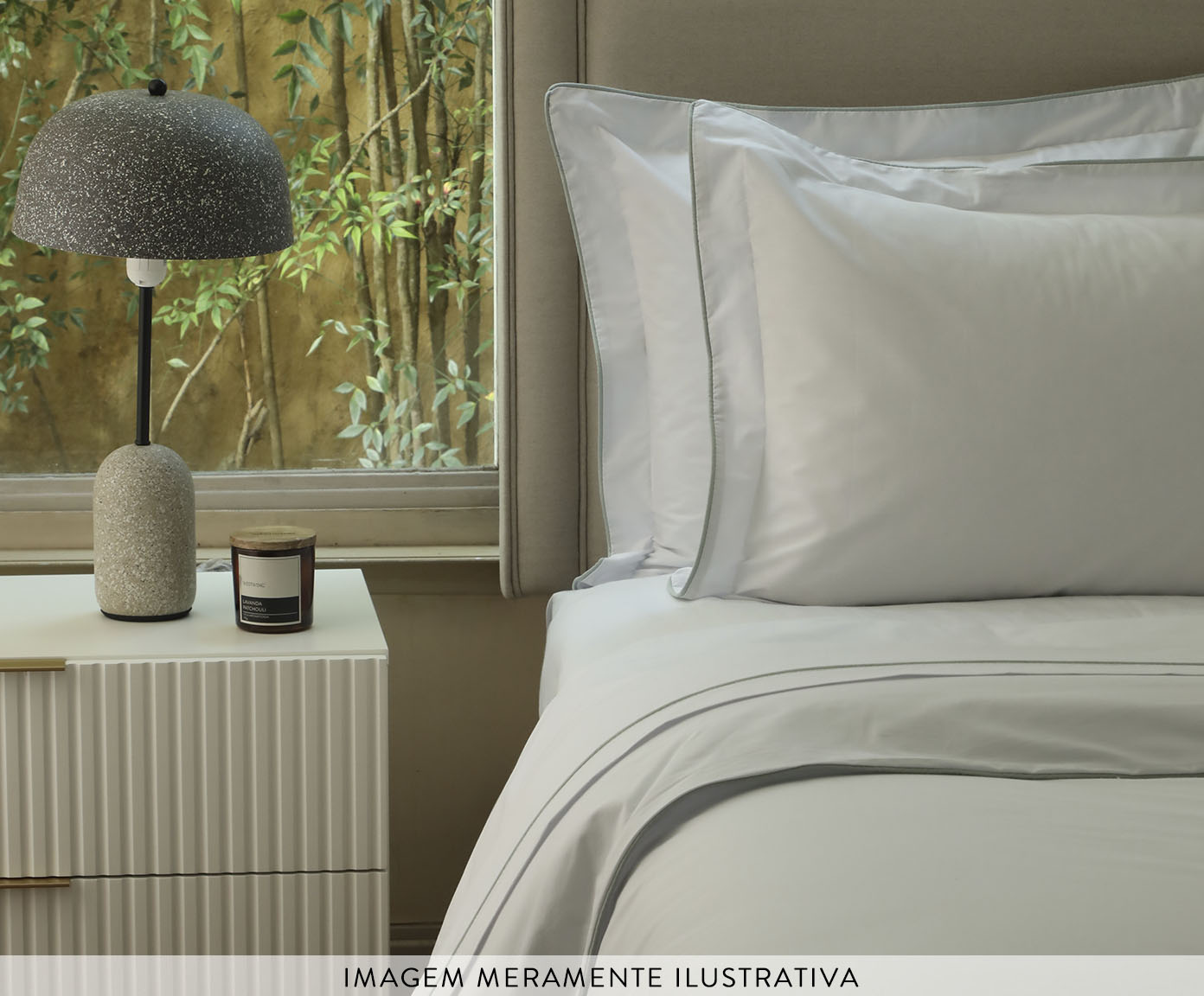 Duvet Basics em Vivo Branco e Cinza 200 Fios image number 3