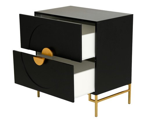 C&ocirc;moda Cerchio D'Oro - Preto image number 3